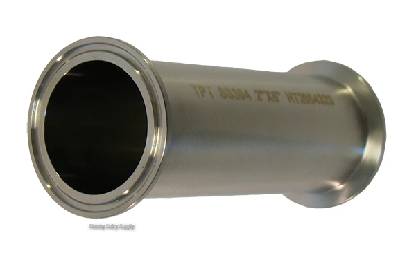 2.0 inch Clamp x Clamp Stainless tubing 6 inch length