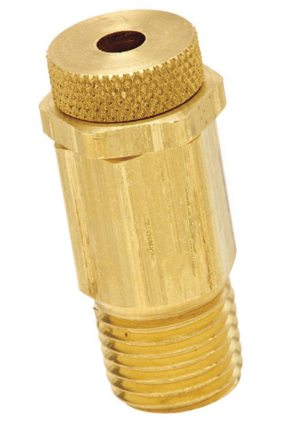 Vacuum Regulator for small portable pumps 3/8 NPT - USA brass NPT 7126