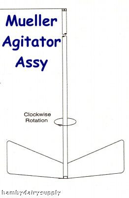 AGITATOR SHAFT ASSEMBLY 300-400 GALLON FITS 700