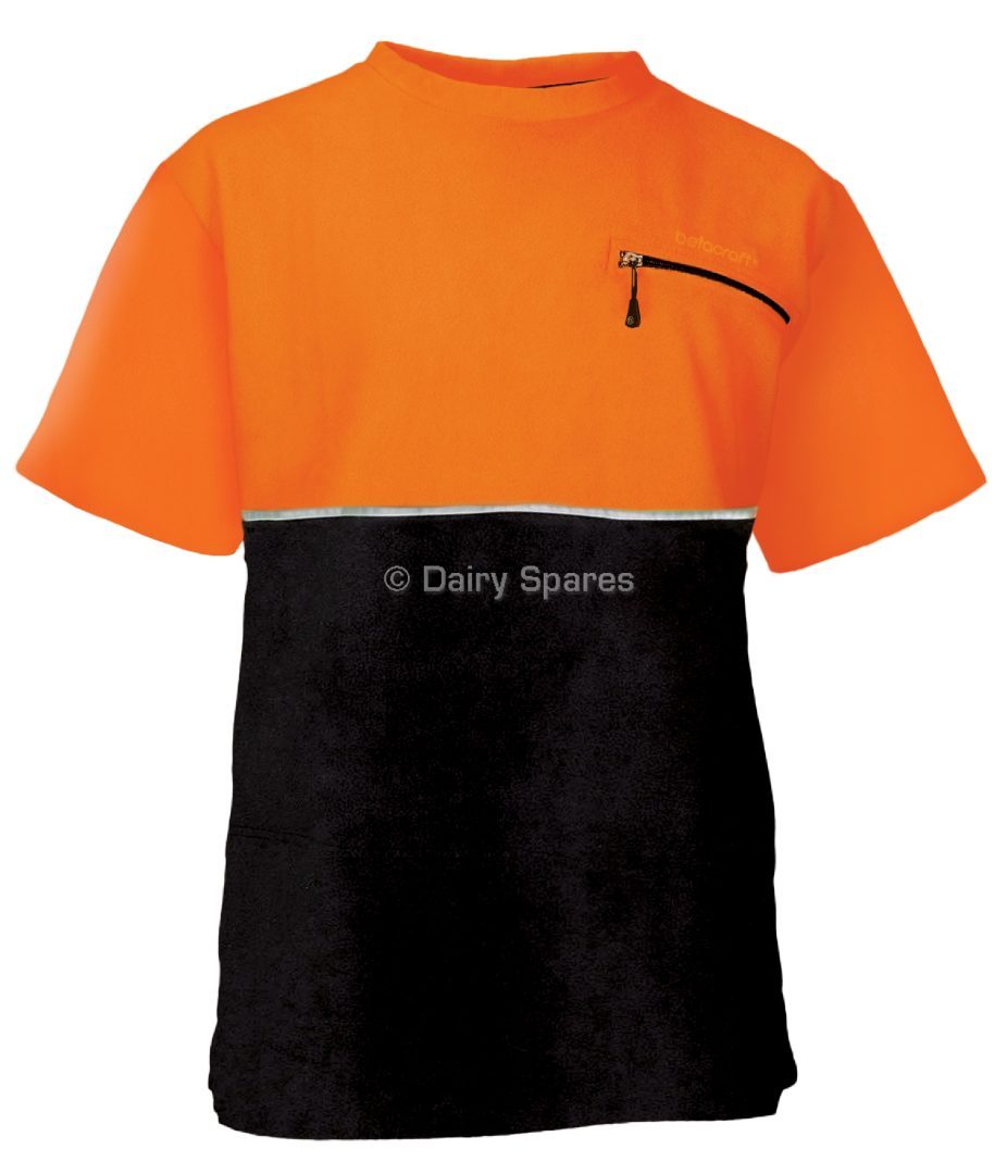 Betacraft Quest Fleece Tee Shirt Orange/Black (S) – BCV41F BCV41F