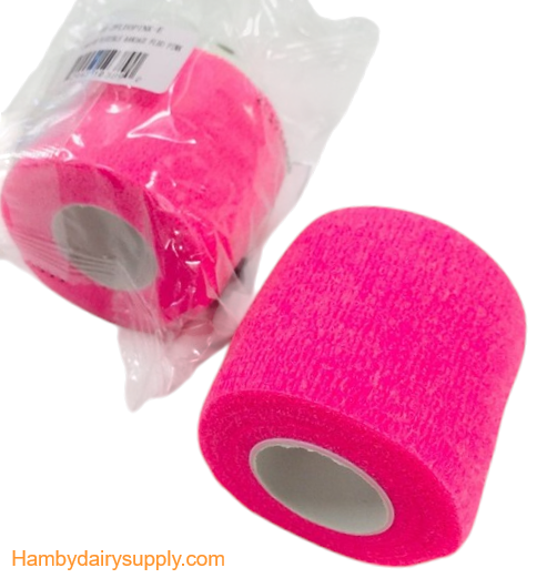 Neon Pink- Cohesive Flexible Bandage 2 inch x 5 yards stretched