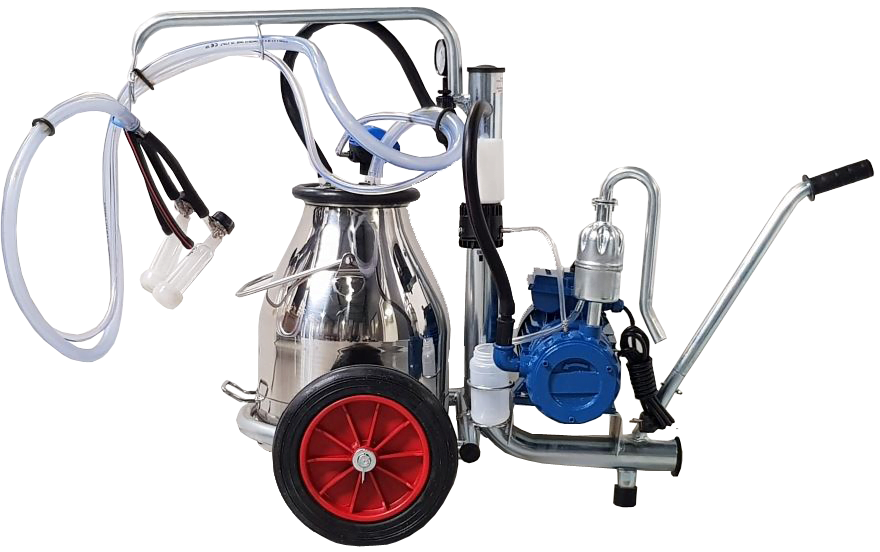 Fahrbare Melkmaschine "Minimelker" für Ziegen