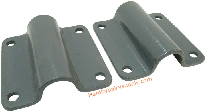 Rail Clamp Set 6 x 6 for stall gate or post (2 piece set)