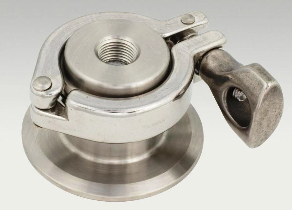 Air Blow Check Valve clamp x 3/8 npt - choice of size