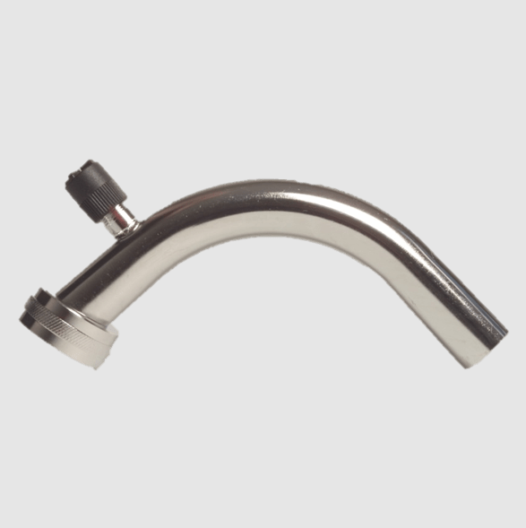 Stainless Steel 90° Outlet 32mm with 3/8″ Drain