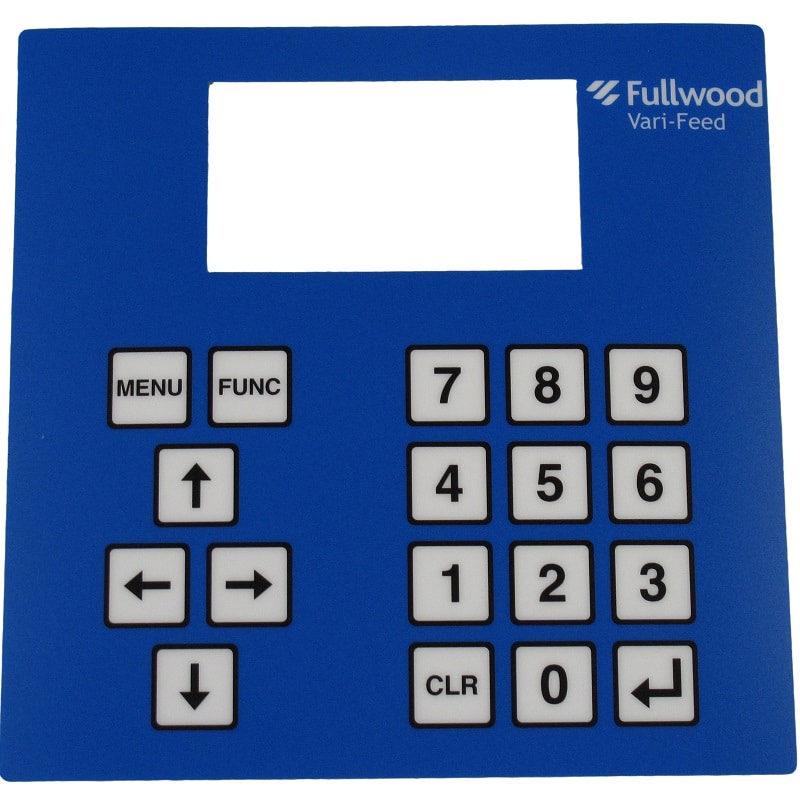 Fullwood vari-feed keypad overlay 098874F