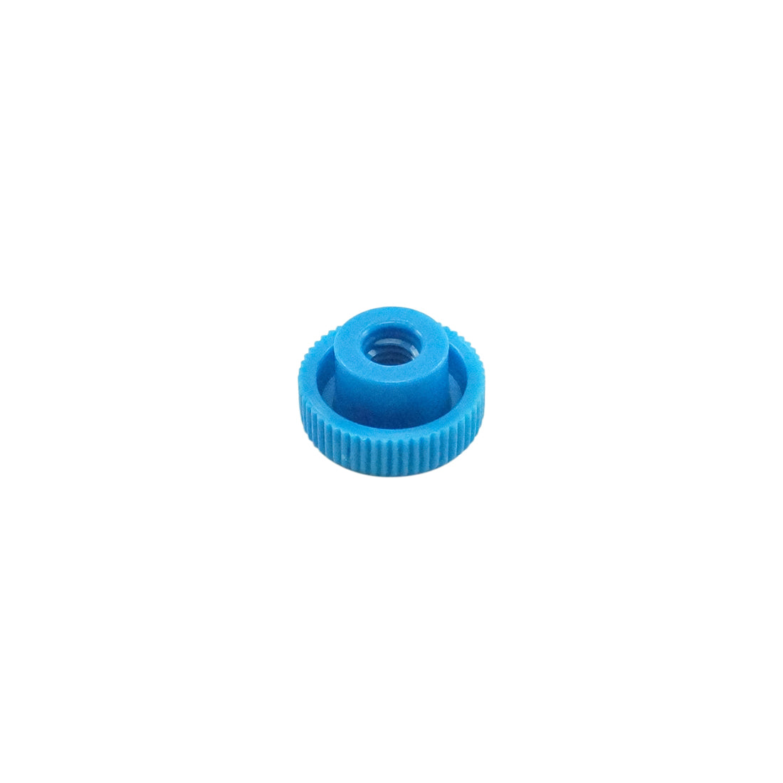 Knurled thumb nut blue nylon M6 D10060002