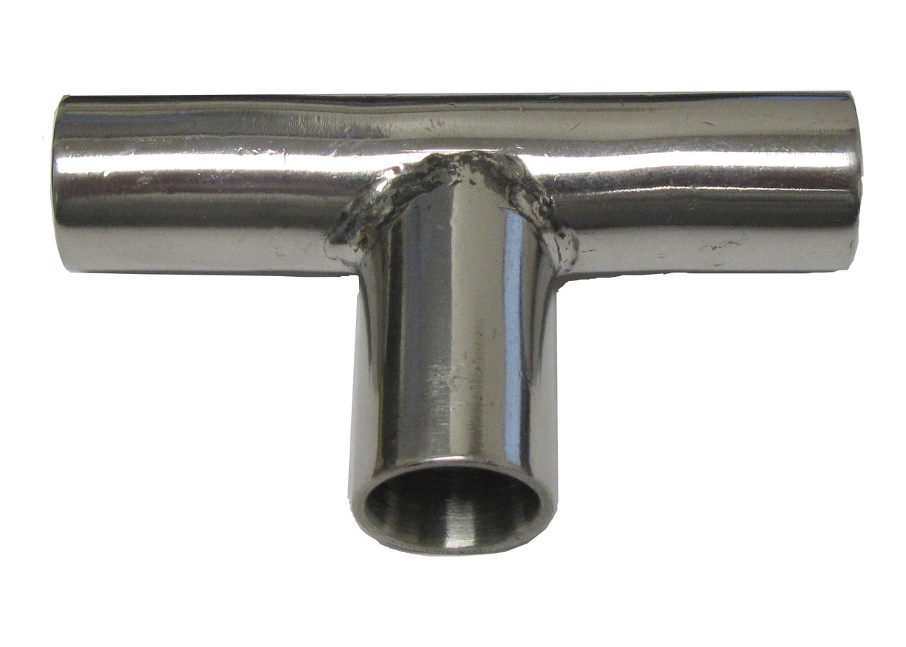 Smooth SS Barbless Tee for 5/8 tubing - FDA approved 4999-1070-158