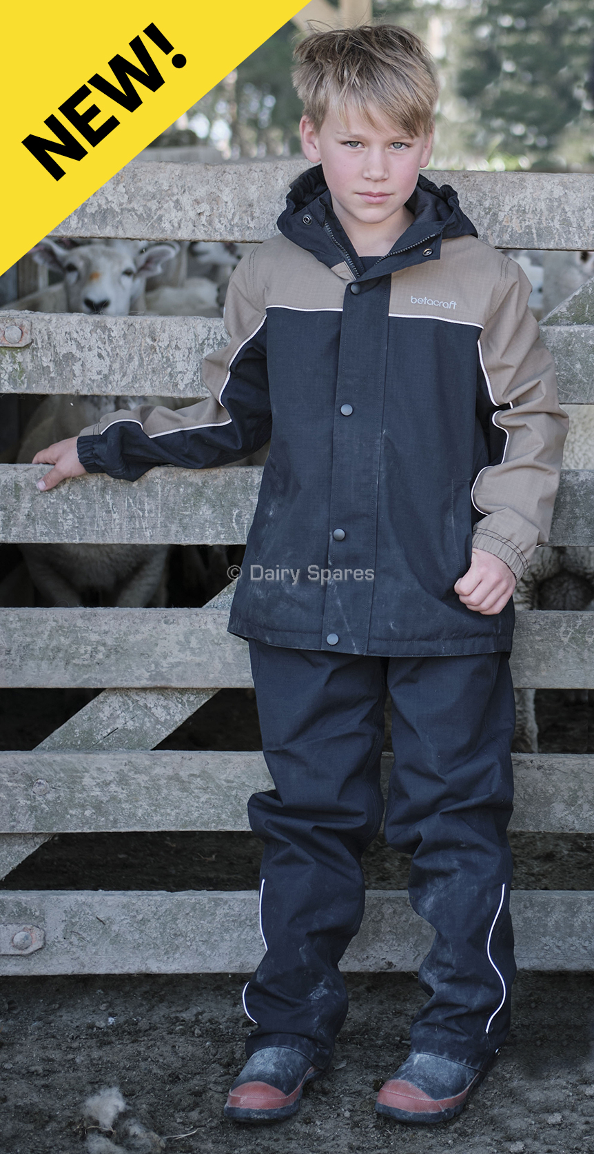 Betacraft ISOJNR Children’s Bib Overtrousers Black – BCF77T BCF77T
