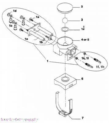 Kit with Clamp & Pad for SURGE electric stallcock - fits 3.0 vacuum line 7750-0019-670