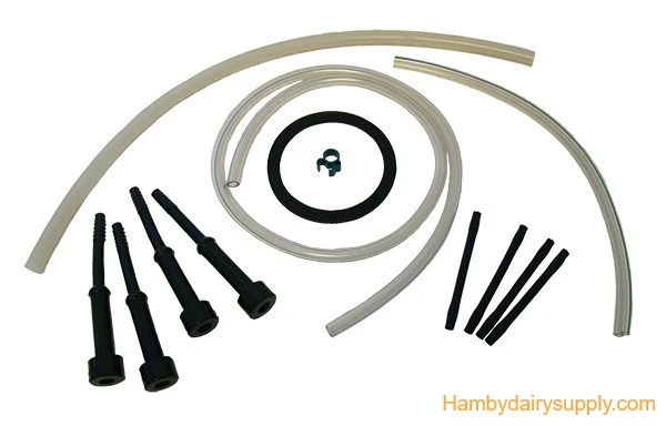 Spare Parts Kit for Hamby 4501 1501 and DeLaval® bucket Milker - silicone milk hose - narrow bore 7036-9926-060