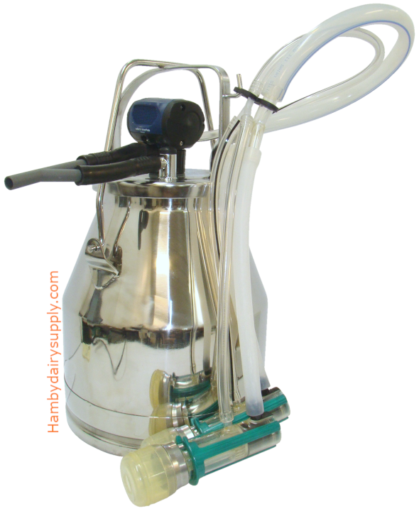 1 Goat Top Flow Z Bucket Milker Full Size Goats - Stainless Steel Bucket ITP1050061