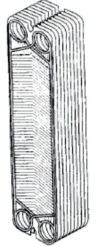 Stainless steel plate with nitrile gasket for T4 KoolWay® Mueller® Surge® Plate Cooler 7750-0127-075