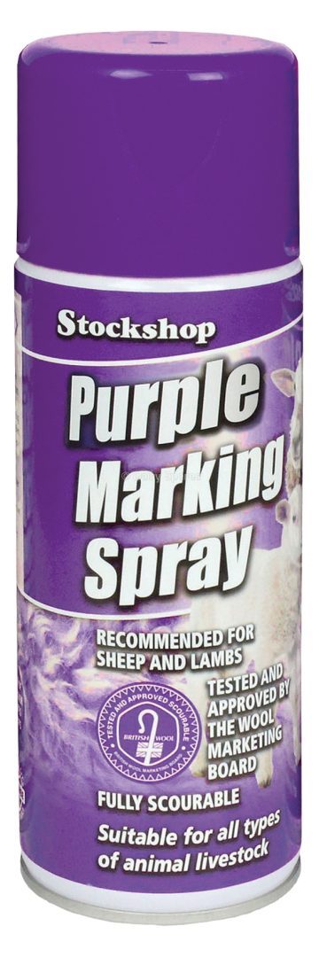 Sheep Marker Aerosol (Wool Mark Approved) Purple – MAS01P MAS01P