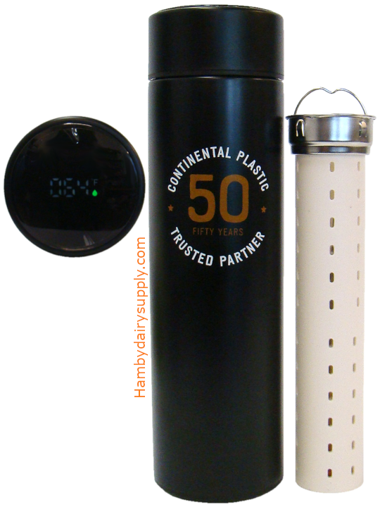 AI Thaw Kit with insulated bottle, °F thermometer, and straw retriever