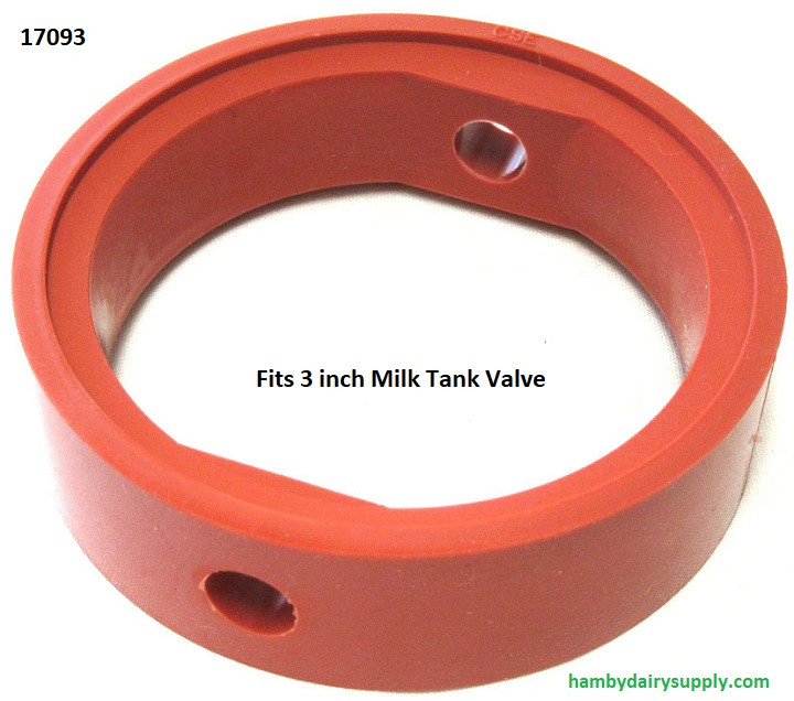 Orange Seal for 3.0 inch Milk Tank Valve ACME Thread - Bevel Seat