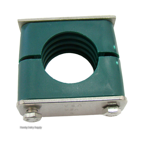 Green Poly Rail Hanger for 1.5 inch stainless milk line 4999-1060-820