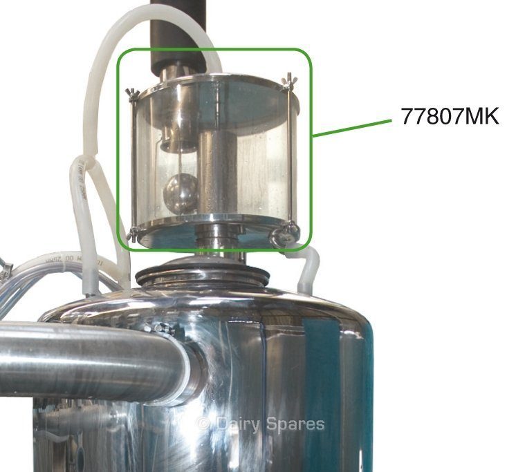 Greenoak Stainless Steel Sanitary Trap 3 Nut Fastening, Plastic Cylinder MkII – 77807MK 77807MK