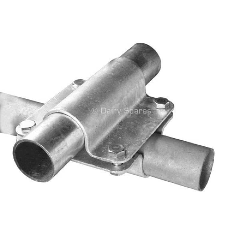 Galvanised cross over clamp four bolt (various sizes) TA032