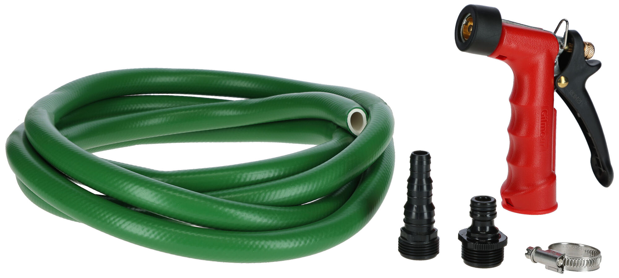 Gilmour Euterbrause inkl. Wasserschlauch & Zubehör-Set