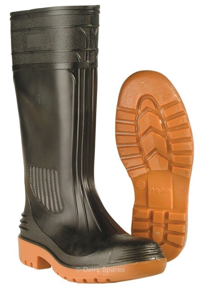 Grampian Safety (Gramsafe) Wellington Boot Steel Toe Cap and Midsole (Black) – GSW42B GSW42B