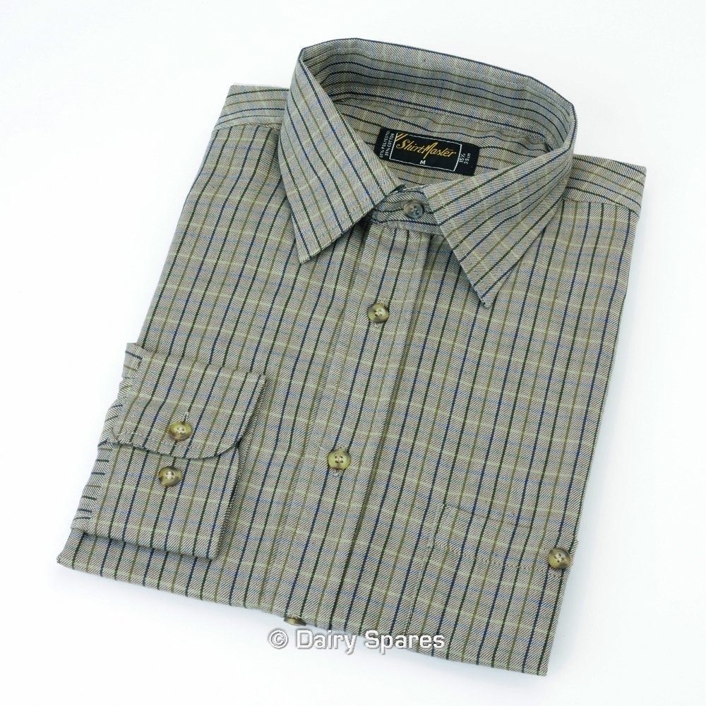 Shirtmaster Fenland Polycotton Long Sleeved Shirt Khaki – SMF11M SMF11M