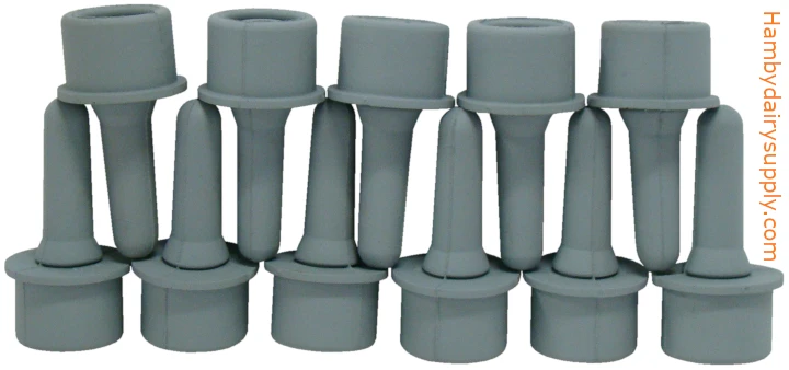 Gray Nipples for Caprine Feeder (11 Pack)