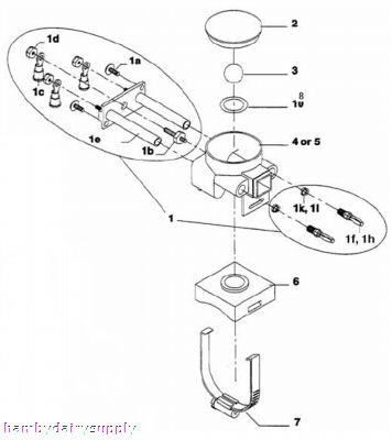Kit with Clamp & Pad for SURGE electric stallcock - fits 2.0 vacuum line 7750-0010-416