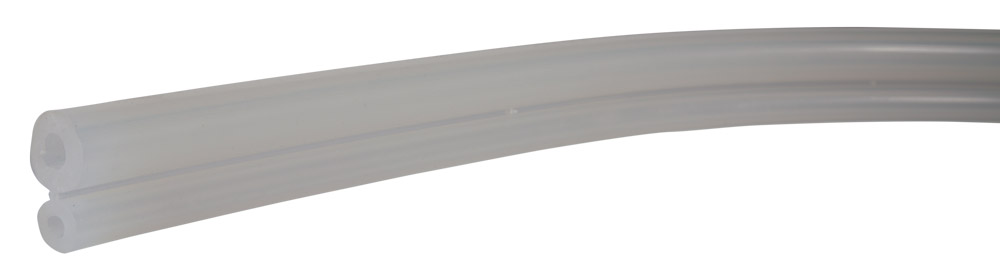 Silikon Doppelmilchschlauch 10,0 x 6,5mm + 7,0 x 4,0mm, transparent SL6010