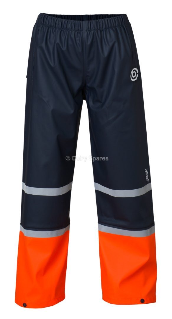 Betacraft Tuffbak Flex Children’s Over Trousers Navy/Orange Size 14 – BCF71Z BCF71Z
