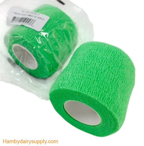 Neon Green - Cohesive Flexible Bandage 2 inch x 5 yards stretched