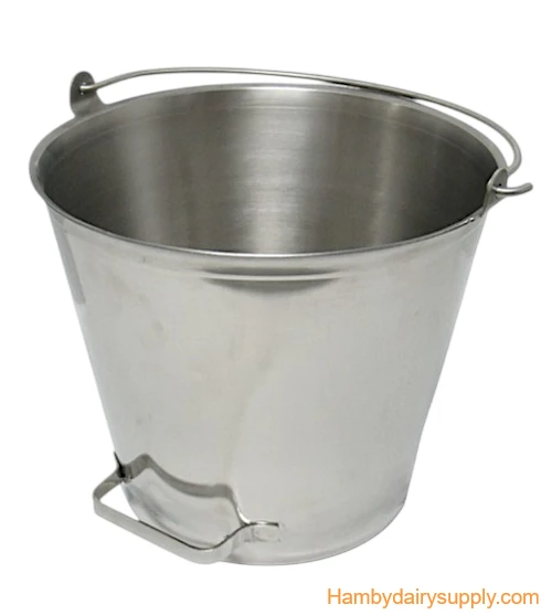 20 Quart Stainless Steel Pail with Pouring Handle - Best Quality USA 1520