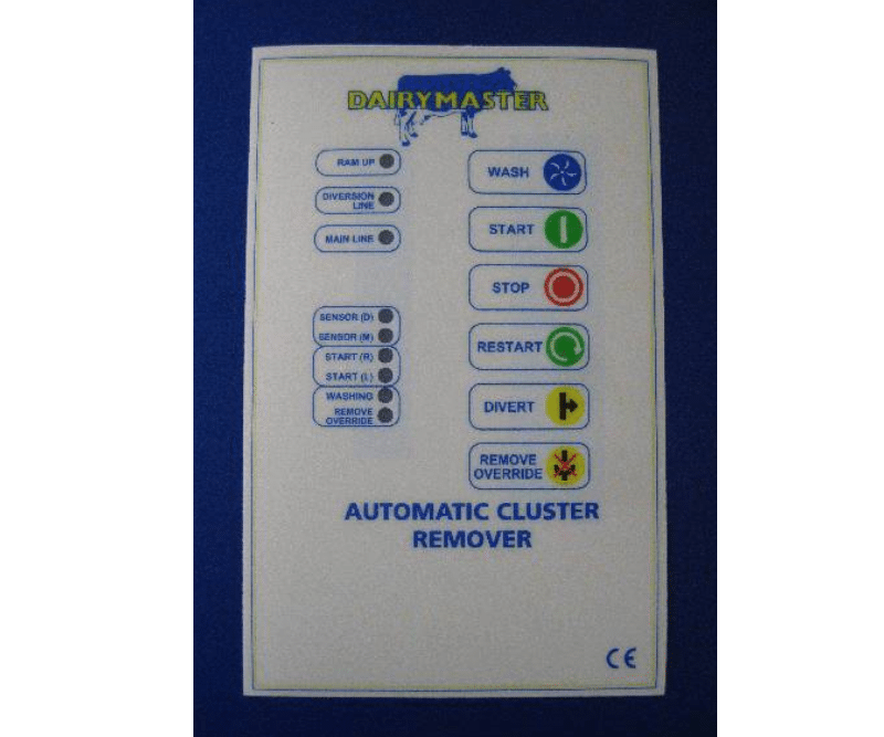 Dairymaster ACR controller enclosure label (110mm wide) DM10340537