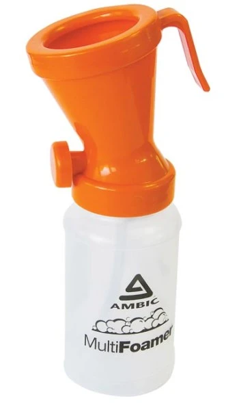 Improved Foaming Dip Cup by Ambic - Orange Top