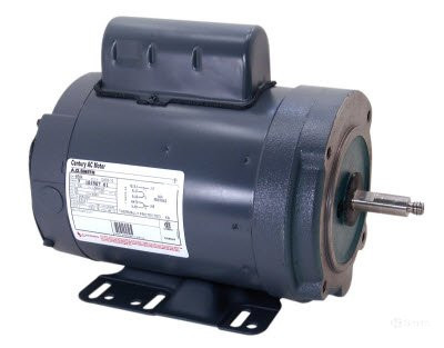 Sold Out! 1/2 hp 1 PH Milk Pump Motor for Bou-Matic, Universal, Sta-Rite Threaded Shaft TEFC 3450