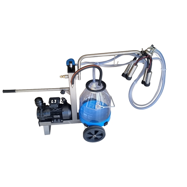 Profimilker S/S Frame Sheep With 1 Blue Plastic Bucket And 1 Milking Unit
