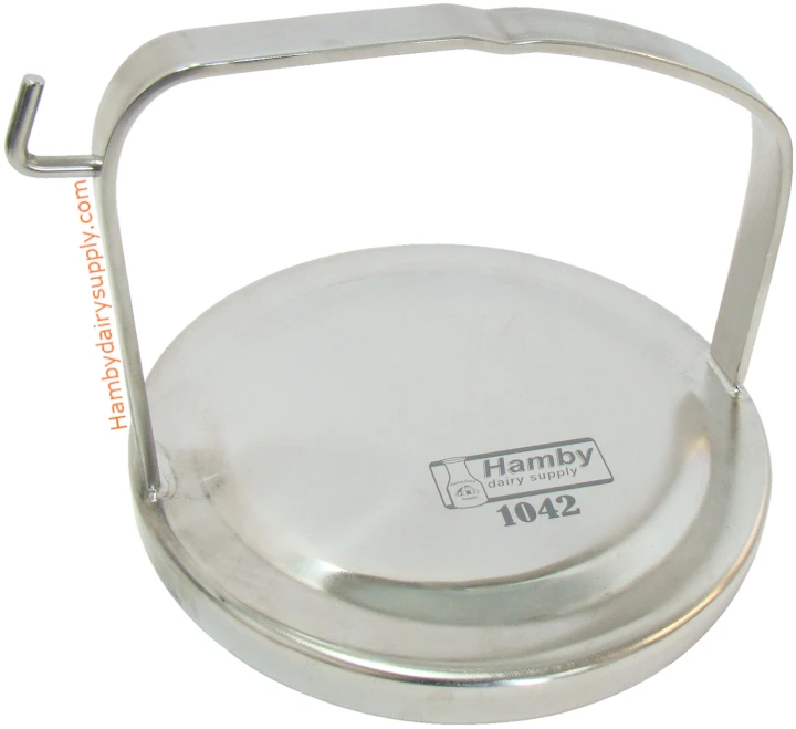 1042 Blank lid for storage and transport Fits *Tall Handle* Hamby, Coburn & Delaval bucket 800-306-8937