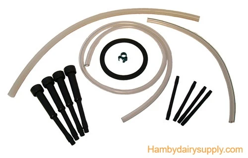 Spare Parts Kit for Hamby or DeLaval® bucket Milker - silicone milk hose - medium bore 7036-9926-060