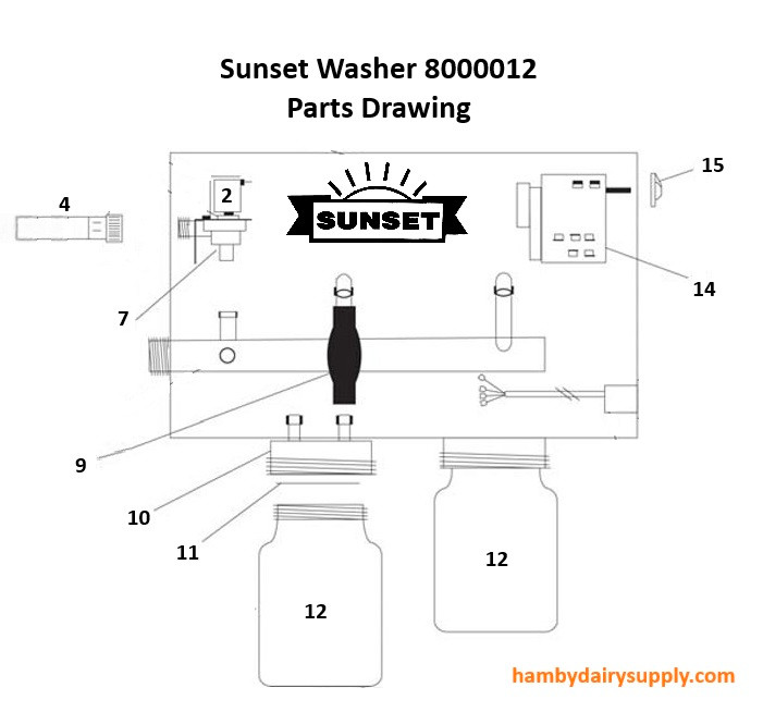 Rebuilt Control Box for Sunset® Tank Washer 4999-1010-587