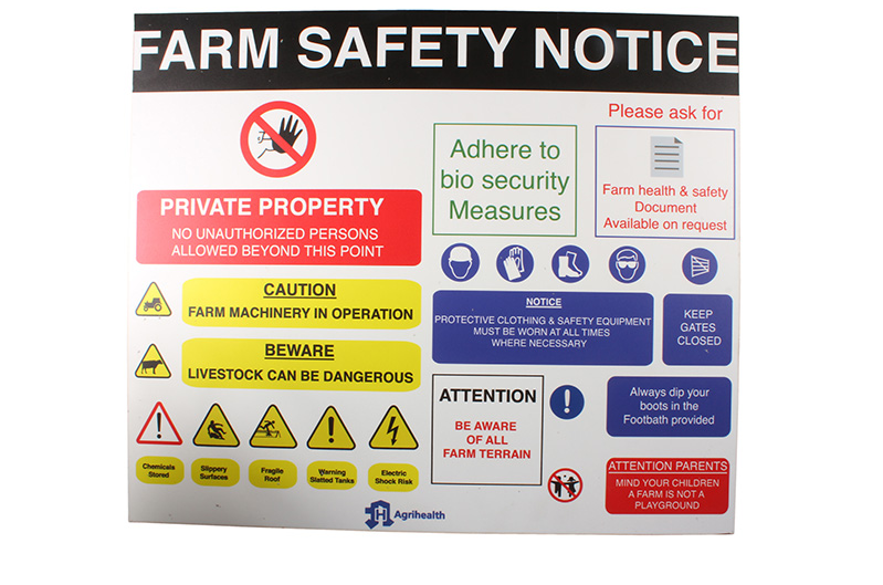 Farm Safety Sign – 490mm x 300mm
