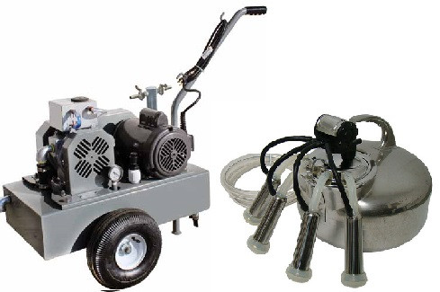 Surge Family Cow Bucket Milker - Complete 1 cow system with clear liners - larger pump 816-449-1314