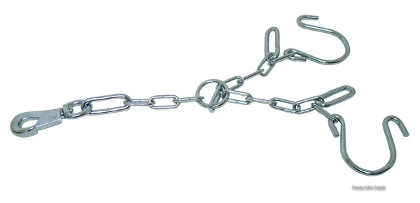 Tie Stall Chain - Heavy Duty with Push In Snap