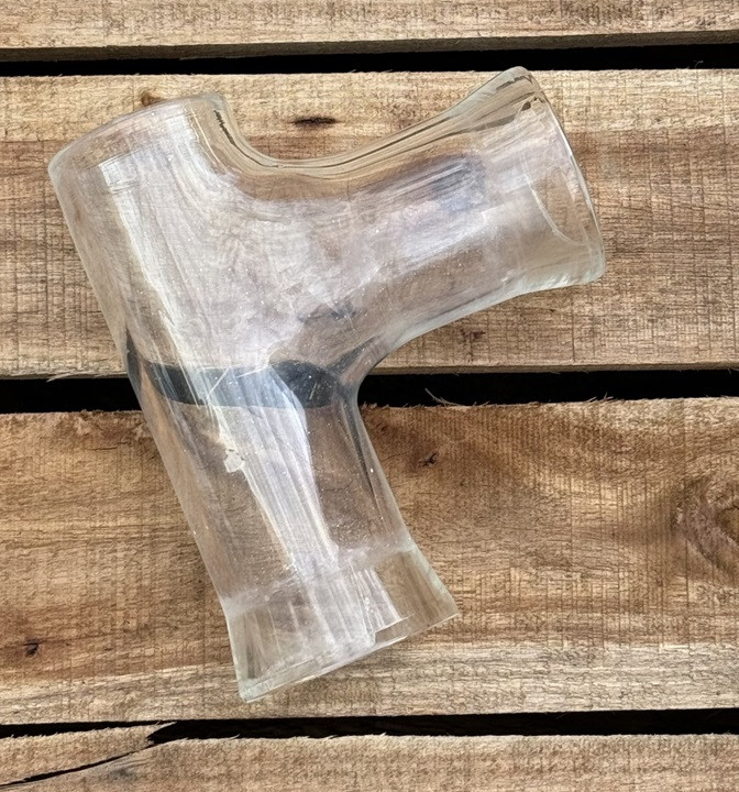 1.5 INCH GLASS TEE for Trap & Probe assembly