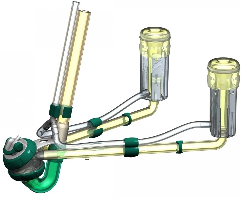 CapriTwin Goat Milker with Manual Shut Off for highline pipeline milking only 4021-0599-039