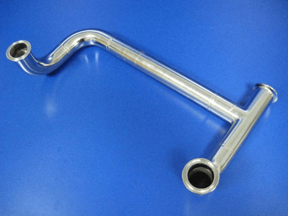 Centrifugal milk pump coupler – milk receiver to pump inlet – 110ltr (receiver vessel with two outlets to one pump)