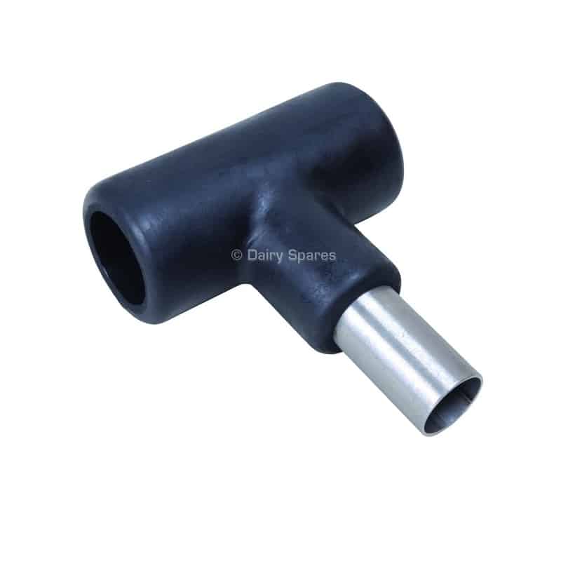 Rubber reducer tee s/s branch 32mm to 22mm RF56