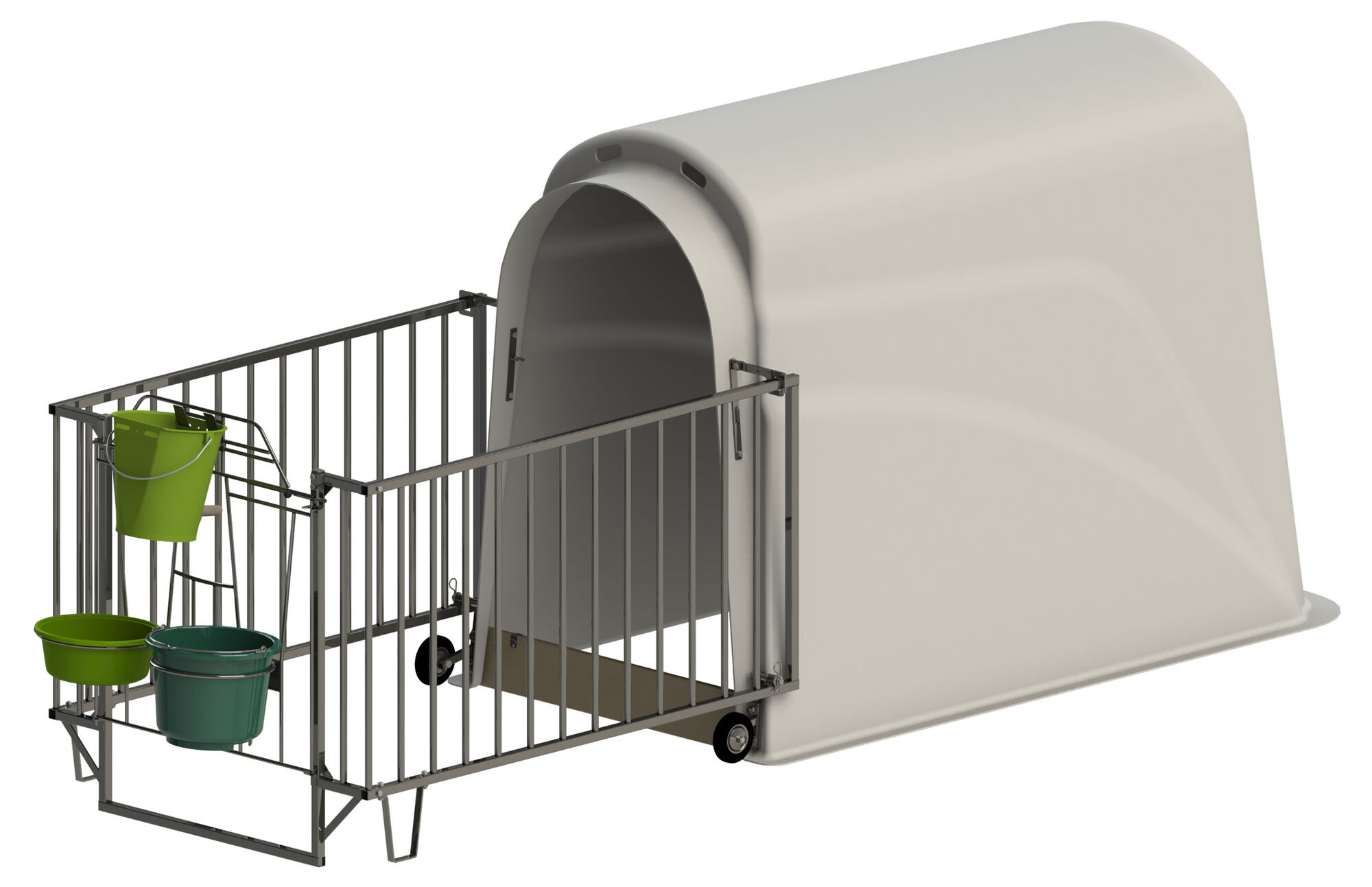 Kälberiglu CalfHouse Premium Plus mit schwerer Umzäunung