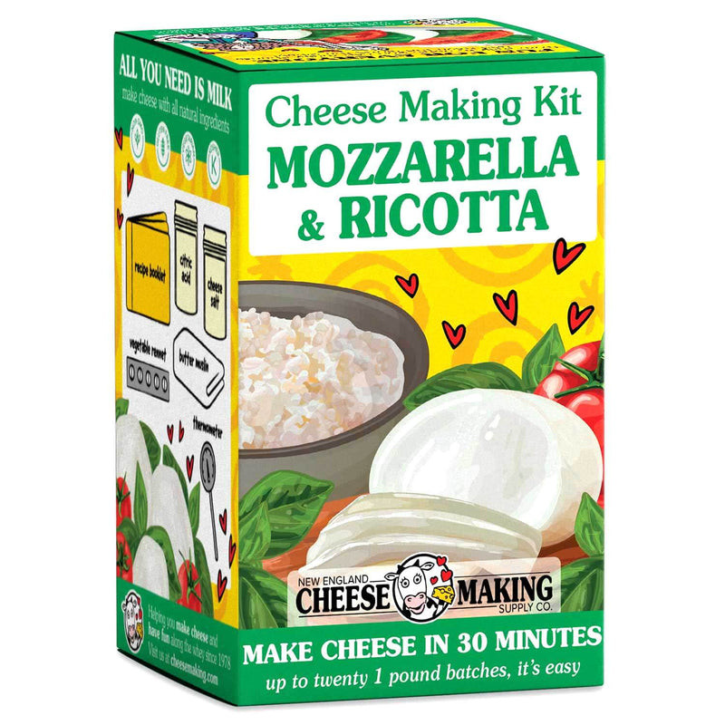 Cheesemaking Kit for 20 lbs of Mozzarella & Ricotta