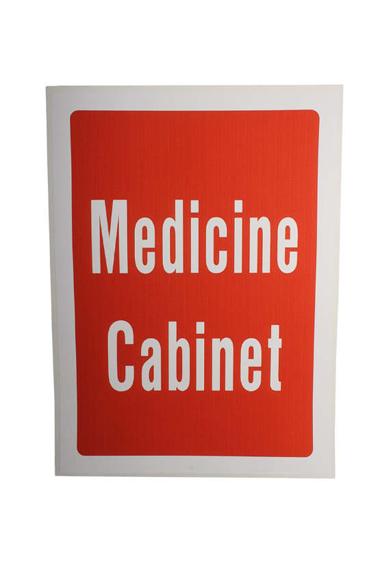 Medicine Cabinet Sign