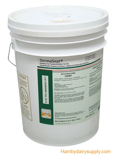 5 Gallon Bucket Dermasept Sanitizing Teat Conditioner/Winter Teat Dip 7751-0040-342